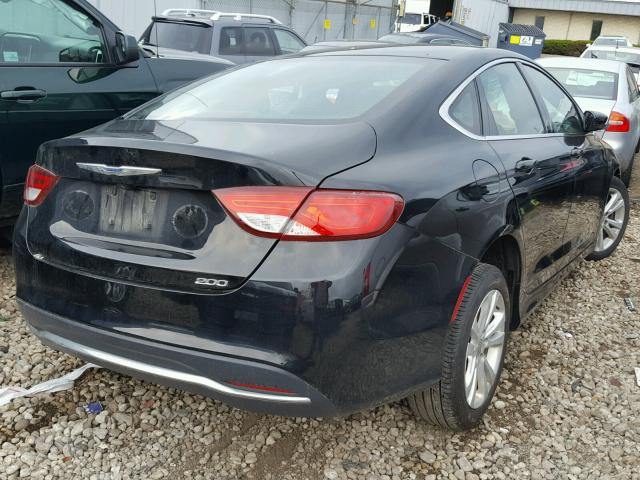 1C3CCCAB5GN142335 - 2016 CHRYSLER 200 LIMITE BLACK photo 4