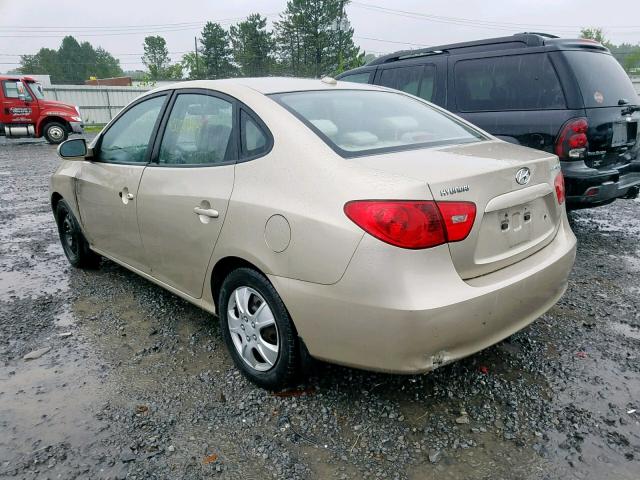 KMHDU46DX7U216590 - 2007 HYUNDAI ELANTRA GL GOLD photo 3