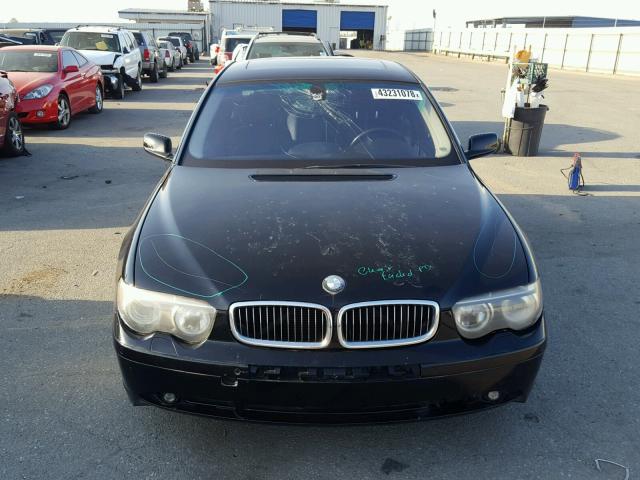 WBAGL63555DP76167 - 2005 BMW 745 I BLACK photo 9