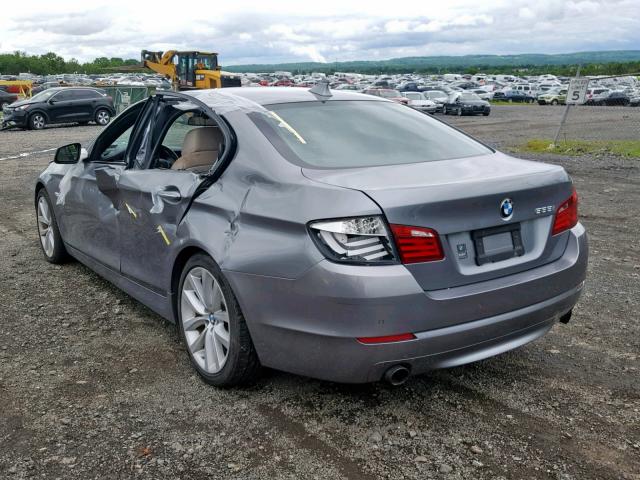 WBAFU7C53BC870936 - 2011 BMW 535 XI GRAY photo 3