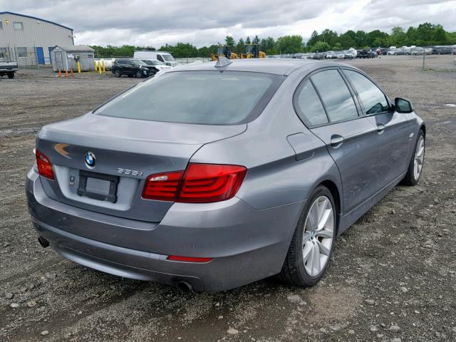 WBAFU7C53BC870936 - 2011 BMW 535 XI GRAY photo 4