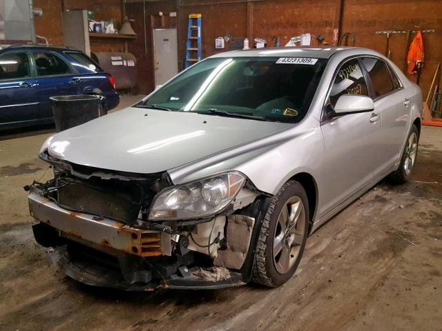 1G1ZC5EB7A4158537 - 2010 CHEVROLET MALIBU 1LT 银色 照片 2