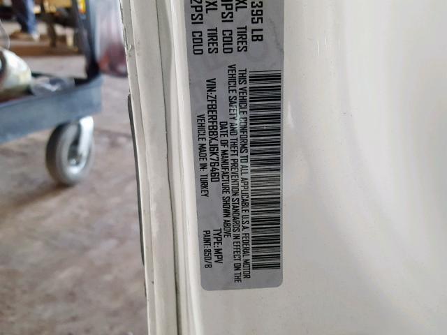 ZFBERFBBXJ6K76460 - 2018 RAM PROMASTER 白色 照片 10