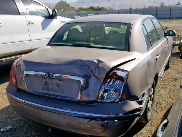 KNALD125685163425 - 2008 KIA AMANTI BROWN photo 4