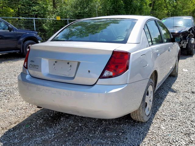 1G8AJ55F77Z193548 - 2007 SATURN ION LEVEL SILVER photo 4