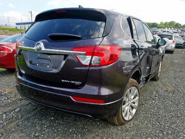 LRBFX2SA8JD080390 - 2018 BUICK ENVISION E PURPLE photo 4