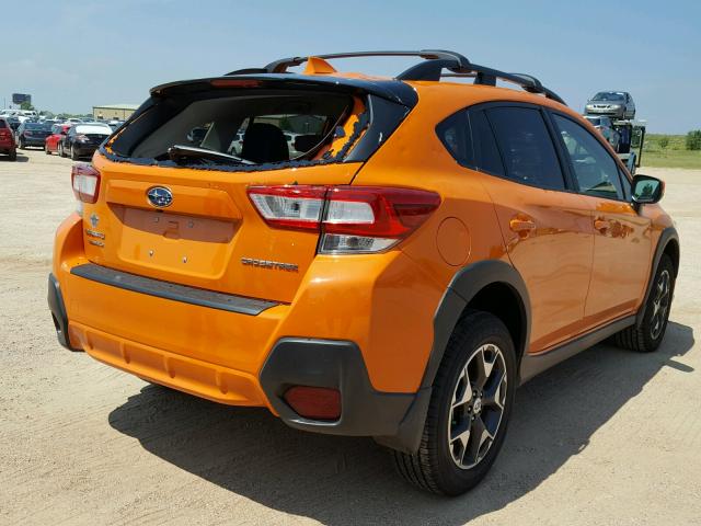 JF2GTADC3J8334561 - 2018 SUBARU CROSSTREK ORANGE photo 4