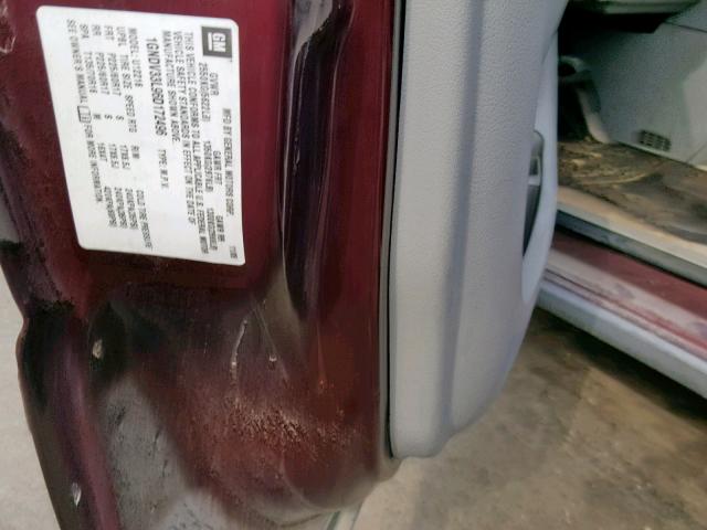 1GNDV33L96D172496 - 2006 CHEVROLET UPLANDER L MAROON photo 10