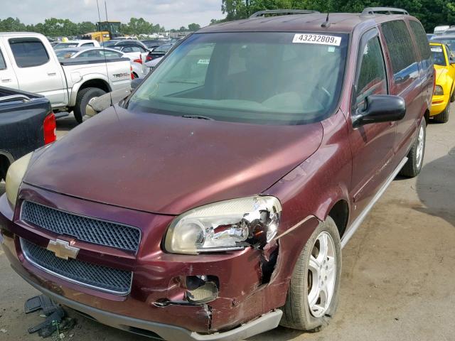 1GNDV33L96D172496 - 2006 CHEVROLET UPLANDER L MAROON photo 2