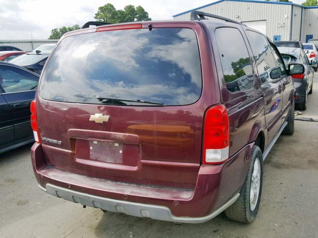 1GNDV33L96D172496 - 2006 CHEVROLET UPLANDER L MAROON photo 4