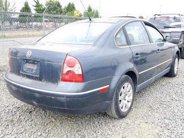 WVWPD63B22P453985 - 2002 VOLKSWAGEN PASSAT GLS BLUE photo 4