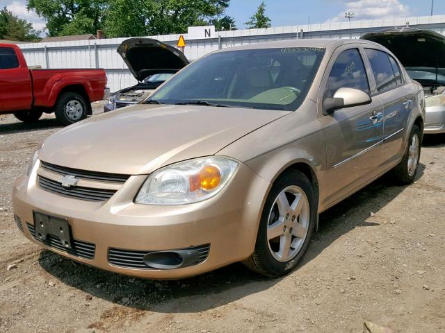 1G1AZ52F357510195 - 2005 CHEVROLET COBALT LT GOLD photo 2