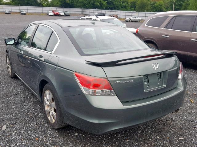 1HGCP26848A058296 - 2008 HONDA ACCORD EXL GREEN photo 3