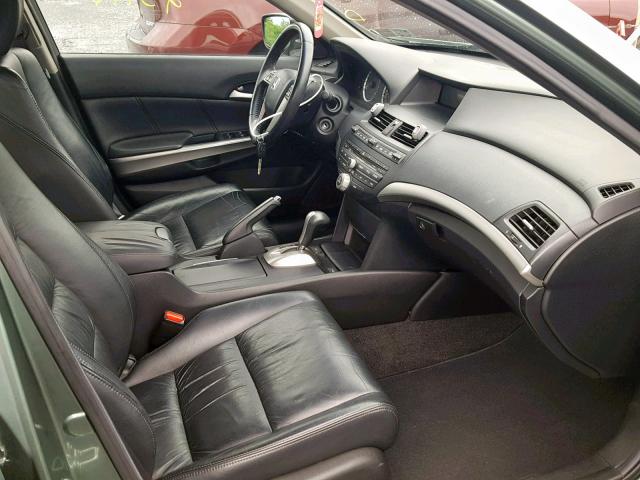 1HGCP26848A058296 - 2008 HONDA ACCORD EXL GREEN photo 5