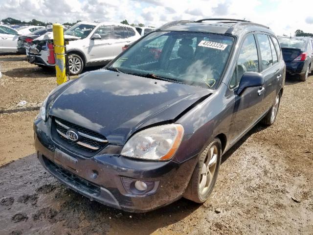 KNAFG526577079166 - 2007 KIA RONDO LX GRAY photo 2