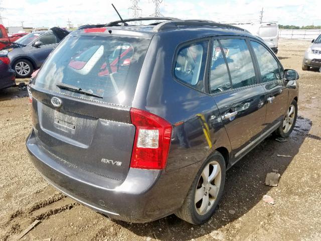 KNAFG526577079166 - 2007 KIA RONDO LX GRAY photo 4