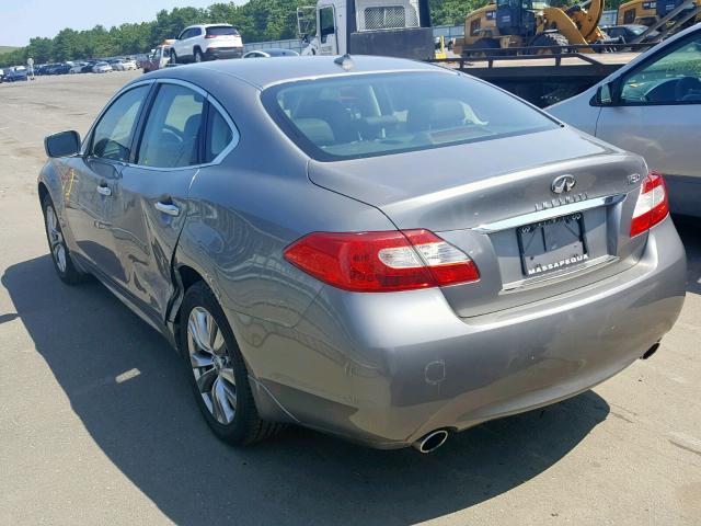 JN1BY1AR8CM390785 - 2012 INFINITI M37 X SILVER photo 3