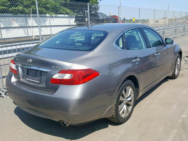 JN1BY1AR8CM390785 - 2012 INFINITI M37 X SILVER photo 4