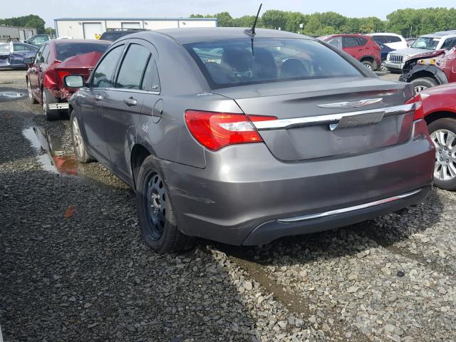 1C3CCBAB0DN641100 - 2013 CHRYSLER 200 LX GRAY photo 3