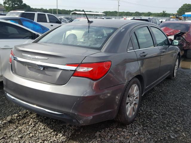 1C3CCBAB0DN641100 - 2013 CHRYSLER 200 LX GRAY photo 4