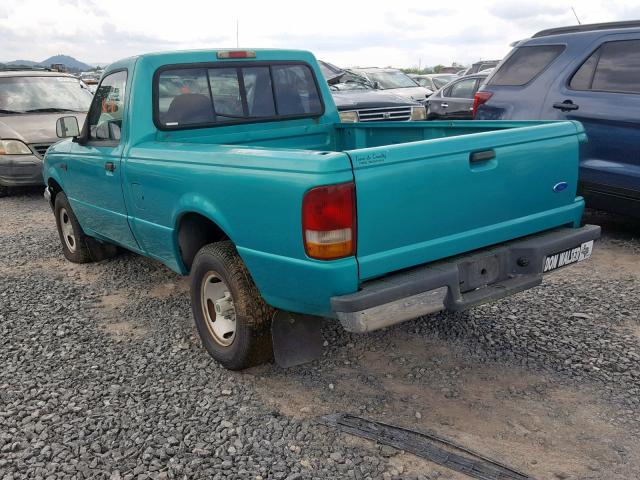 1FTCR10A7RPB78896 - 1994 FORD RANGER GREEN photo 3