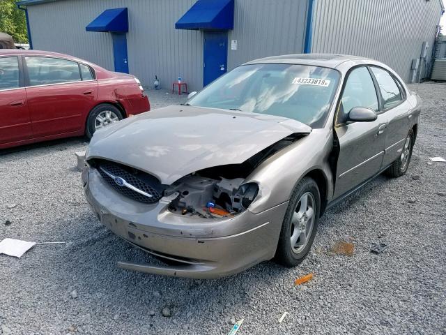 1FAFP55202G221353 - 2002 FORD TAURUS SES BEIGE photo 2