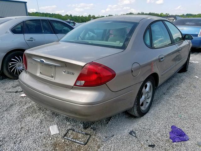 1FAFP55202G221353 - 2002 FORD TAURUS SES BEIGE photo 4