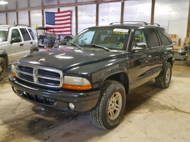 1B4HS48NX2F151378 - 2002 DODGE DURANGO SL BLACK photo 2