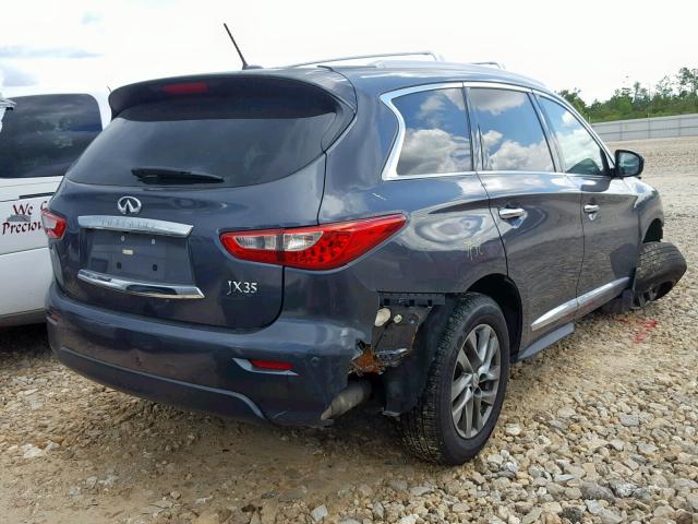 5N1AL0MM1DC331775 - 2013 INFINITI JX35 CHARCOAL photo 4