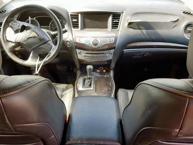 5N1AL0MM1DC331775 - 2013 INFINITI JX35 CHARCOAL photo 9