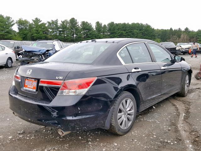 1HGCP3F81CA009006 - 2012 HONDA ACCORD EXL BLACK photo 4