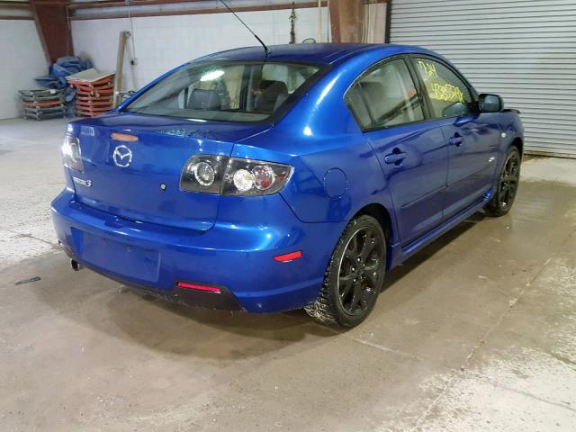 JM1BK323781839399 - 2008 MAZDA 3 S BLUE photo 4