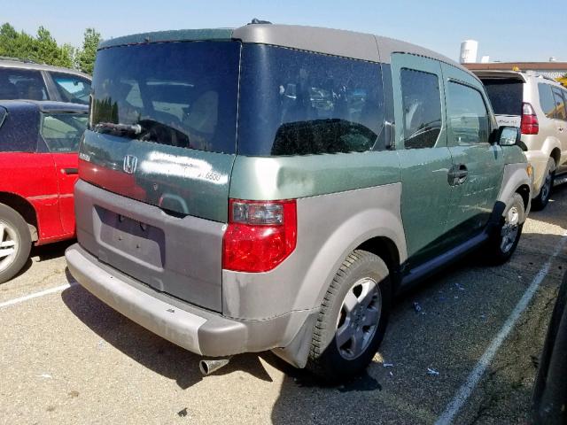 5J6YH28635L019836 - 2005 HONDA ELEMENT EX GREEN photo 4