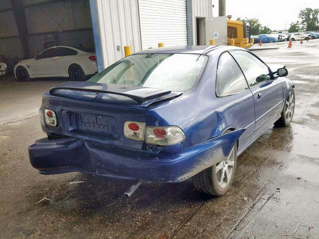 2HGEJ2221RH556678 - 1994 HONDA CIVIC DX BLUE photo 4