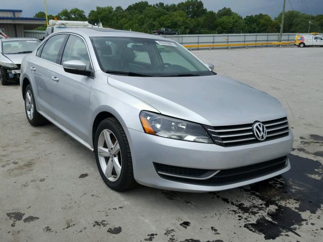 1VWBP7A33DC049314 - 2013 VOLKSWAGEN PASSAT SE SILVER photo 1