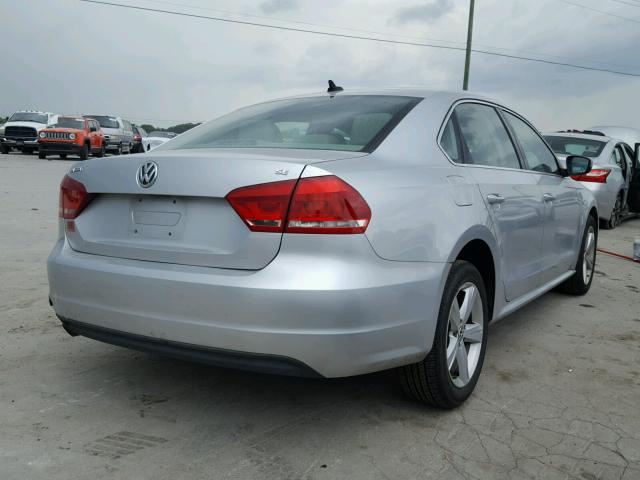 1VWBP7A33DC049314 - 2013 VOLKSWAGEN PASSAT SE SILVER photo 4