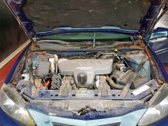 2G2WP522051274025 - 2005 PONTIAC GRAND PRIX BLUE photo 7