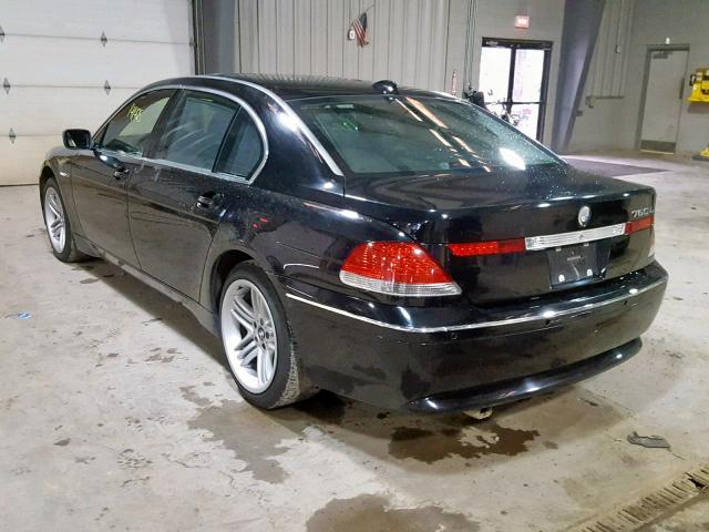 WBAGN834X3DK10354 - 2003 BMW 760 LI BLACK photo 3