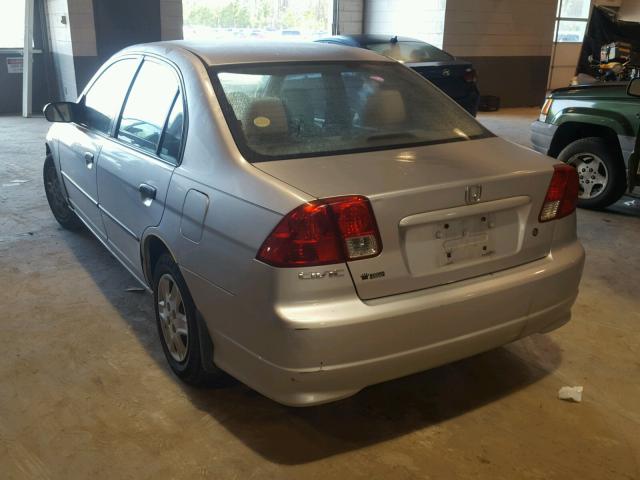 2HGES16385H548534 - 2005 HONDA CIVIC DX V SILVER photo 3