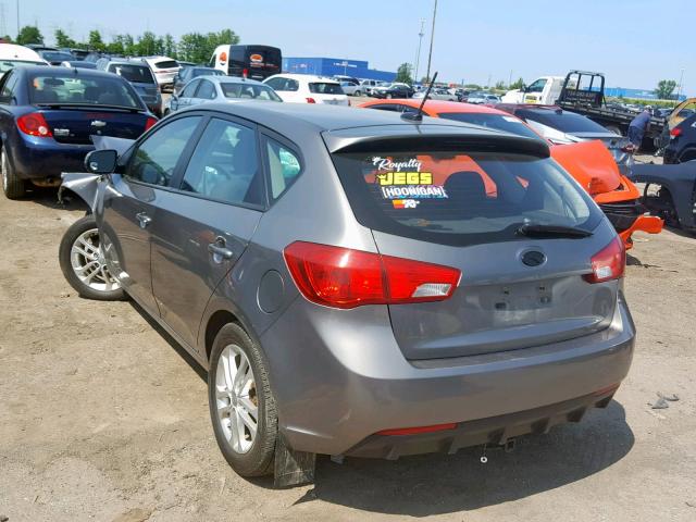 KNAFU5A28C5569145 - 2012 KIA FORTE EX SILVER photo 3