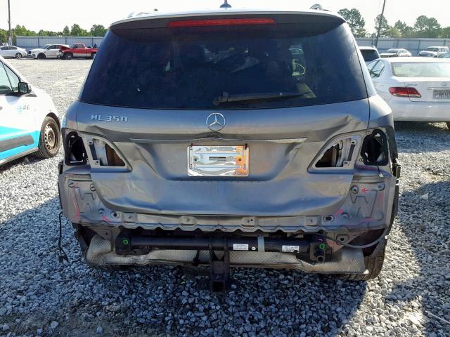 4JGDA5JBXFA530552 - 2015 MERCEDES-BENZ ML 350 SILVER photo 9