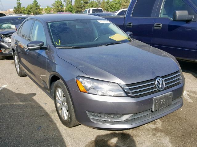 1VWAT7A30FC062354 - 2015 VOLKSWAGEN PASSAT S GRAY photo 1