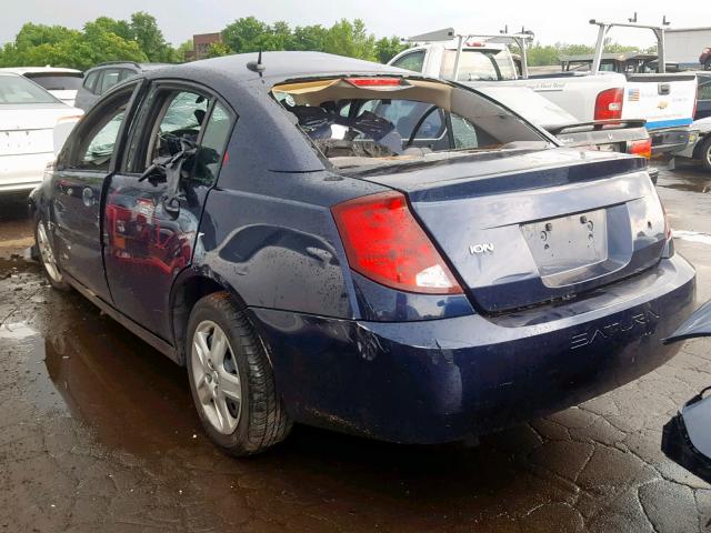 1G8AZ55F07Z196249 - 2007 SATURN ION LEVEL BLUE photo 3