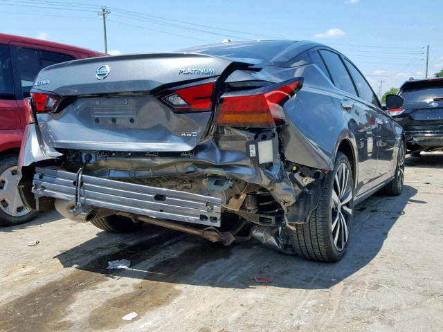 1N4BL4FW0KC199299 - 2019 NISSAN ALTIMA PLA GRAY photo 4