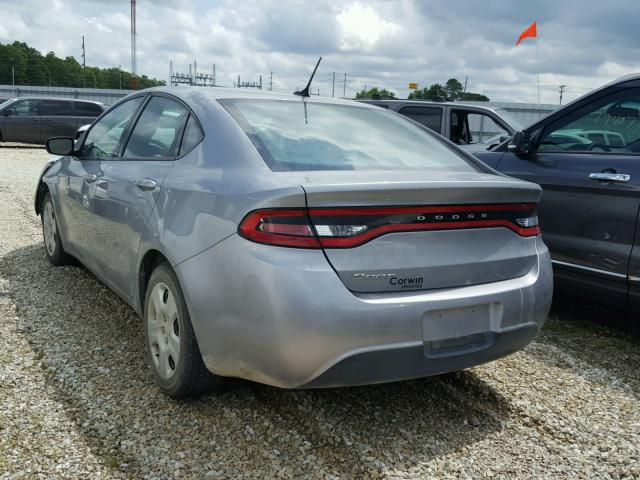 1C3CDFAA0ED721368 - 2014 DODGE DART SE GRAY photo 3