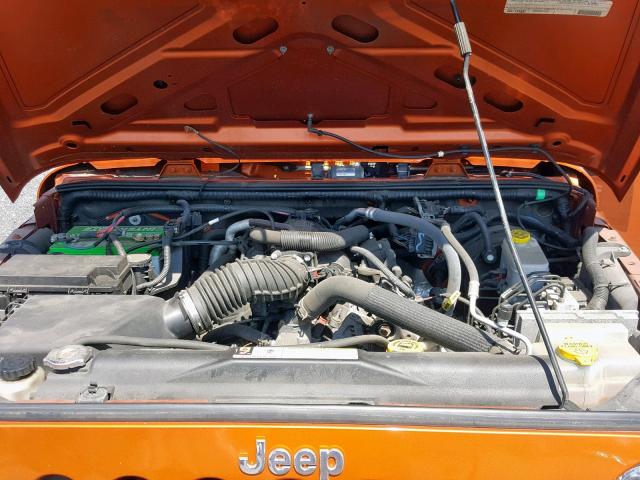 1J4AA2D11BL581892 - 2011 JEEP WRANGLER S ORANGE photo 7