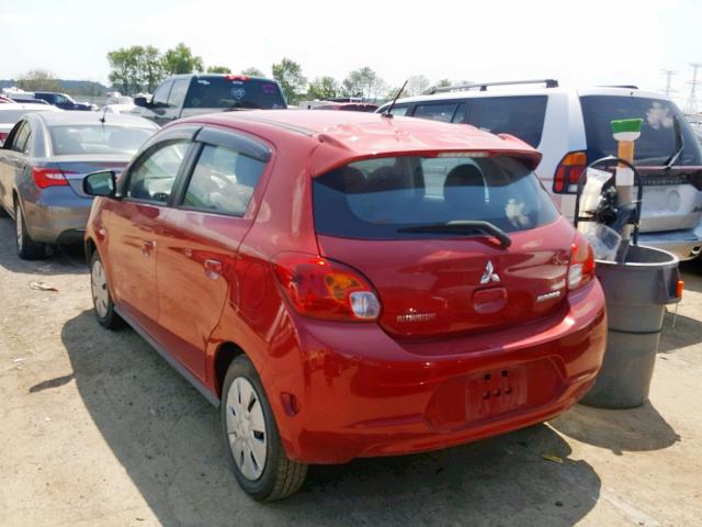 ML32A3HJ1FH056059 - 2015 MITSUBISHI MIRAGE DE RED photo 3