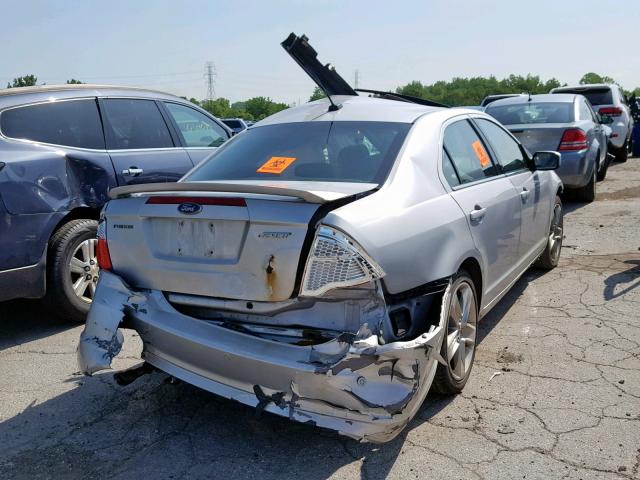 3FAHP0KC1AR152754 - 2010 FORD FUSION SPO SILVER photo 4