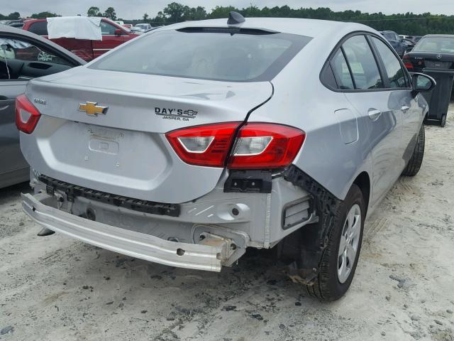 1G1BC5SM9J7176558 - 2018 CHEVROLET CRUZE LS SILVER photo 4