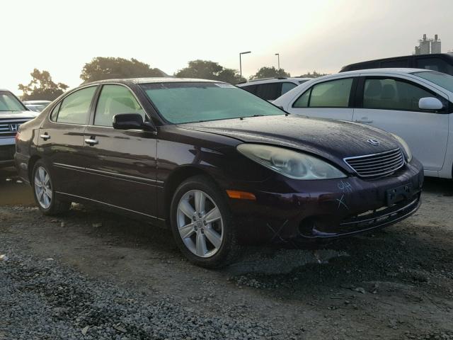 JTHBA30G065150625 - 2006 LEXUS ES 330 MAROON photo 1